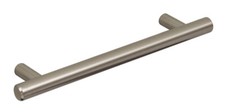 T-BAR HANDLES BRUSHED STEEL