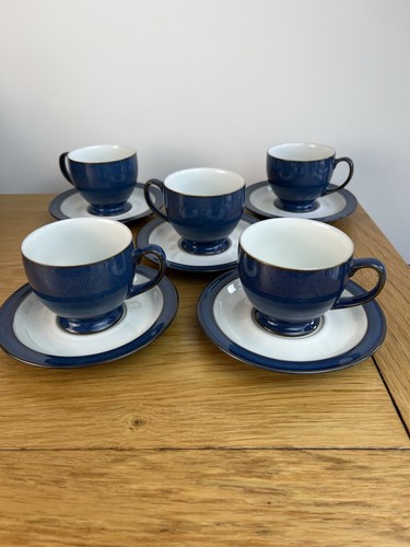 Denby boston blue - blue, footed