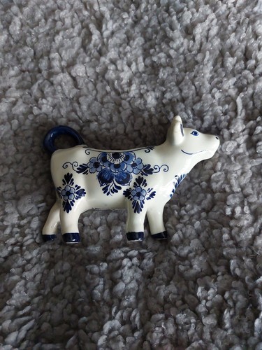 Vintage delft cow creamer milk - delft,