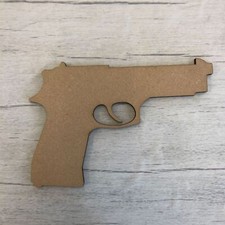 Gun MDF Wood Miscellaneous Base Wooden Blank Craft