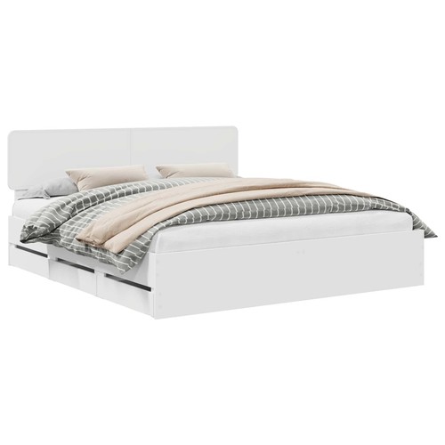 Bed frame with drawer - with,