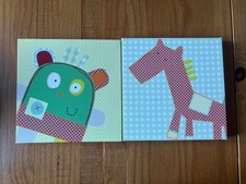 Mamas and Papas Gingerbread Man Canvas Prints Set Of 2