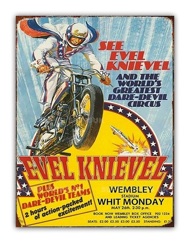 Distressed retro style evel - style,