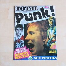 Total Punk UK original fold out poster magazine Sex Pistols The Damned Clash