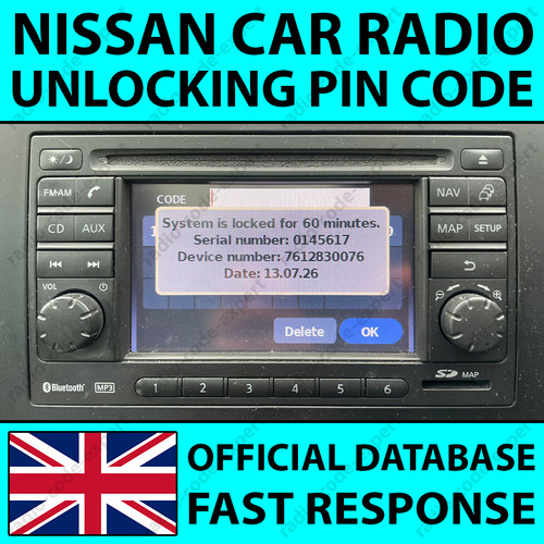 Nissan radio pin code - pin, lcn