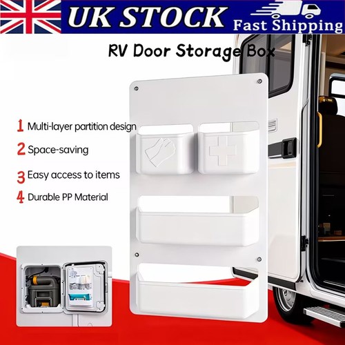 Toilet door shelf storage - rv,
