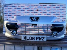 PEUGEOT 307 CONVERTIBLE COUPE 2DR MK1 PH2 2006 SILVER EZR FRONT BUMPER MARKS