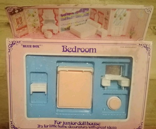 Vintage blue box - blue-box, dollhouse