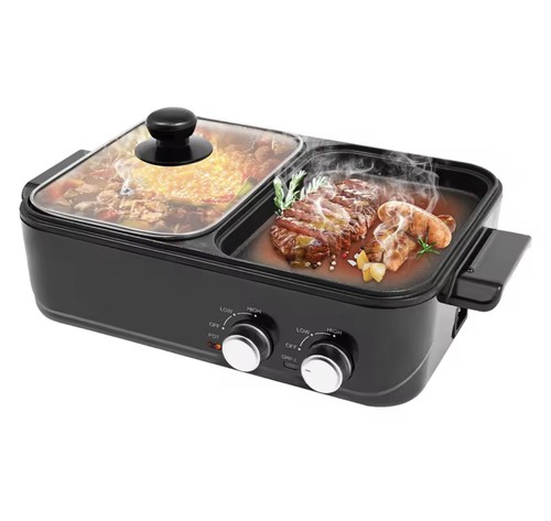 Tabletop electric grill - electric, pan