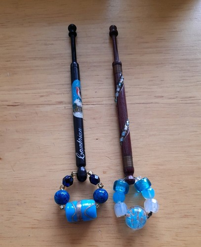 Wood lace bobbins - ,