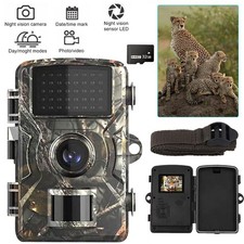 32GB UK Wildlife Trail Camera 1080P Game Night Vision Outdoor Motion Hunting Cam