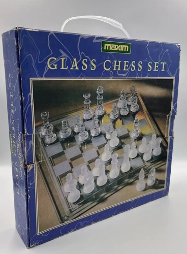 Traditional glass chess set - traditional,