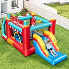 5-in-1 Ice Cream Jumping Castle Inflatable Bounce House（Without Blower）