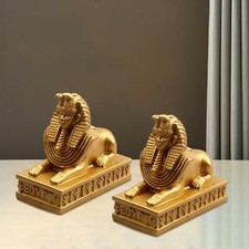 2Pcs Sphinx Statues Egyptian