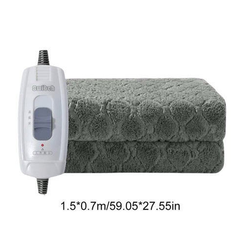 Plush electric blanket grey - blanket,