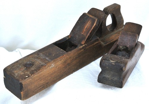 Pair antique wooden - pair,