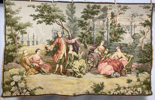 Vintage french gobelin couples - vintage,