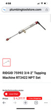 Ridgid RT3422  3/4 -2"  NPT Tapping Tool Set