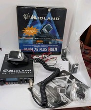 MIDLAND ALAN 78 PLUS MOBILE CB TRANSCEIVERS MULTI CB RADIO MULTISTANDARD AM FM