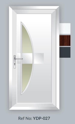 Modern curved glass door - modern,
