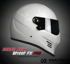 Matrix StreetFX pro Streetfighter Motorcycle helmet Simpson Bandit  style 