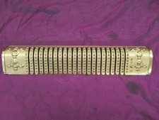 Antique ornate Bronze Radiator / vent cover plate cover- polished 15.75"