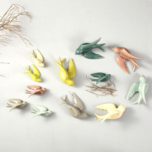Flying birds wall - birds, hanging