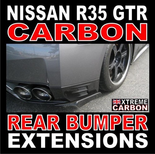 Carbon fibre rear bumper - carbon,
