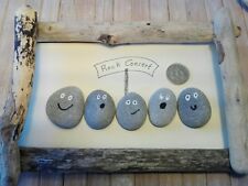 20 small flat beach pebbles