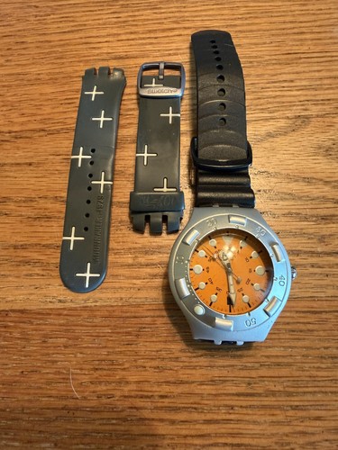 Swatch irony scuba 200 orange - irony,