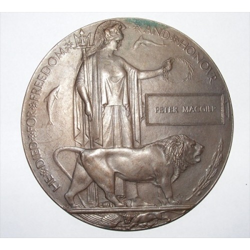 Ww1 death penny plaque - ww1,