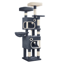 159Cm Cat Tree for Indoor Cats, Cat Tower, Multi-Level Cats Condo with 8 Scratch