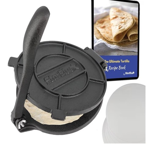 Cast iron tortilla - tortilla, press