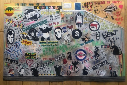 Ska wall art banksy - ska,