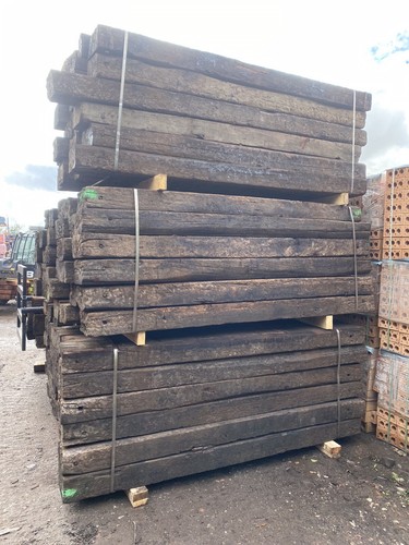 Reclaimed oak railway - railway, sleepers