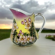 Limoges China Pitcher Yellow