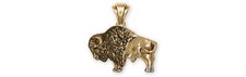 Bison Pendant 14k Gold Vermeil
