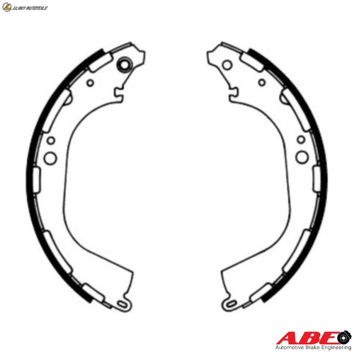 Brake shoe set - set, c01045abe