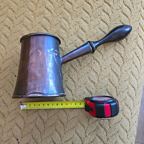 Vintage copper oil can warming - copper,