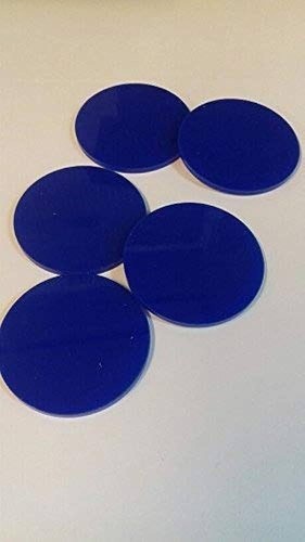 Blue circles acrylic - x,
