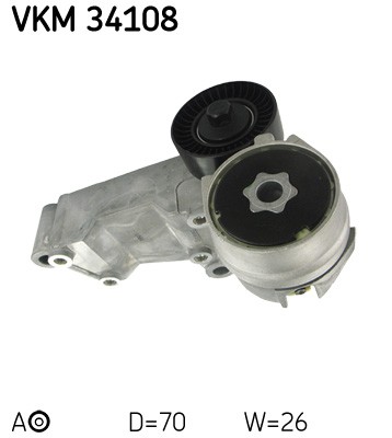 Tensioner pulley ribbed - tensioner, v-ribbed