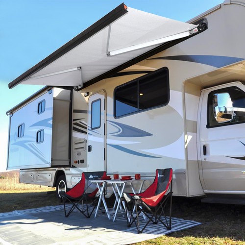 Electric awning wind roll out - electric,