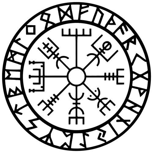 Viking compass graphics - compass,