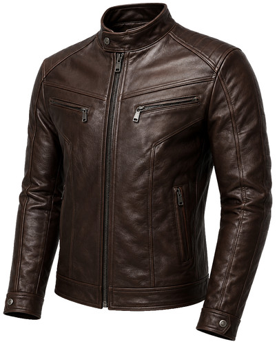 Men brown genuine leather - men's,