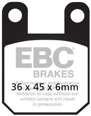 Brake pads rear for - yamaha, tzr