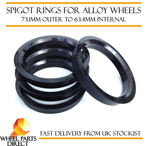 Spigot rings 1mm to - spigot, (4)
