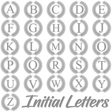 SILVER INITIAL LETTER