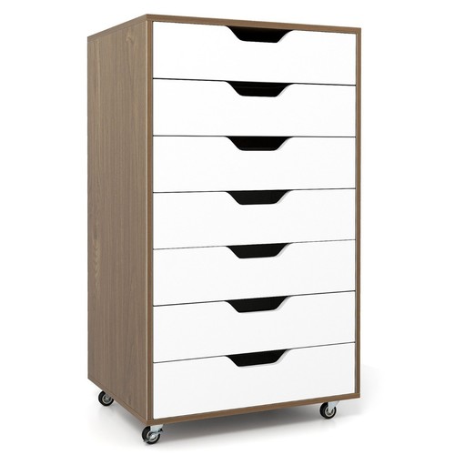Wooden drawer rolling - 7-drawer,