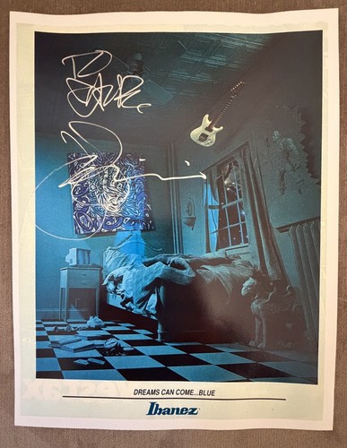 Joe satriani signed - satriani, ibanez