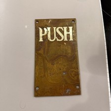 Brass Plate Push Embossed 14cm